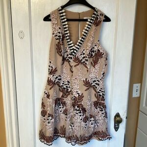 Stunning Embroidered Fit & Flare Special Occasion Dress XL